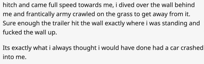 And then it actually happens