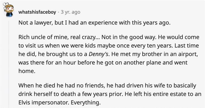 Somehow, there’s usually some type of impulsive decision tied to the involvement of an Elvis impersonator