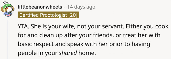 Wife ≠ Servant