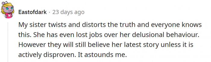 Some Redditors have people like Aunt L in their families.