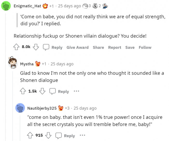 Others were more curious about OP, though.