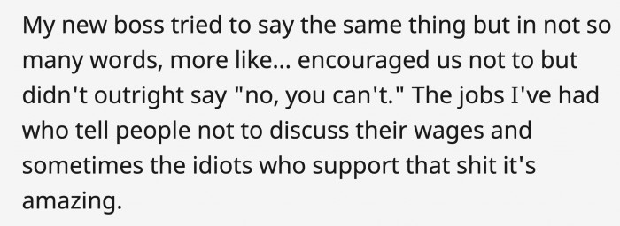 or her cover-up story of being caught.