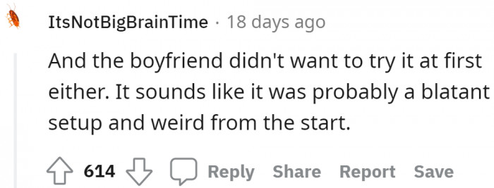 Something smells fishy to other Redditors.