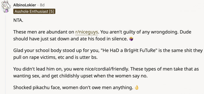 The subreddit mentioned in the comment below is full of men like R