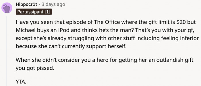 Of course, someone referenced The Office, and it's actually spot on.