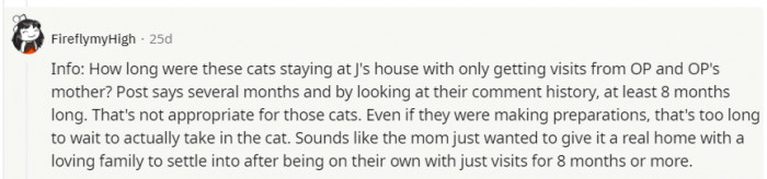 Many commenters on Reddit are saying they need a bit more information from OP to really determine their answer, but it seems like this person is on the mom's side.