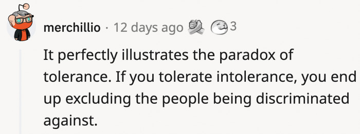 This perfectly captures the statement