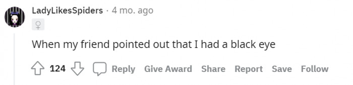 #17 The black eye that enlightened your mind.