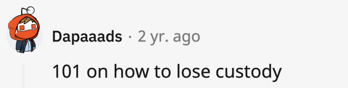 Now it's time to win the custody case.
