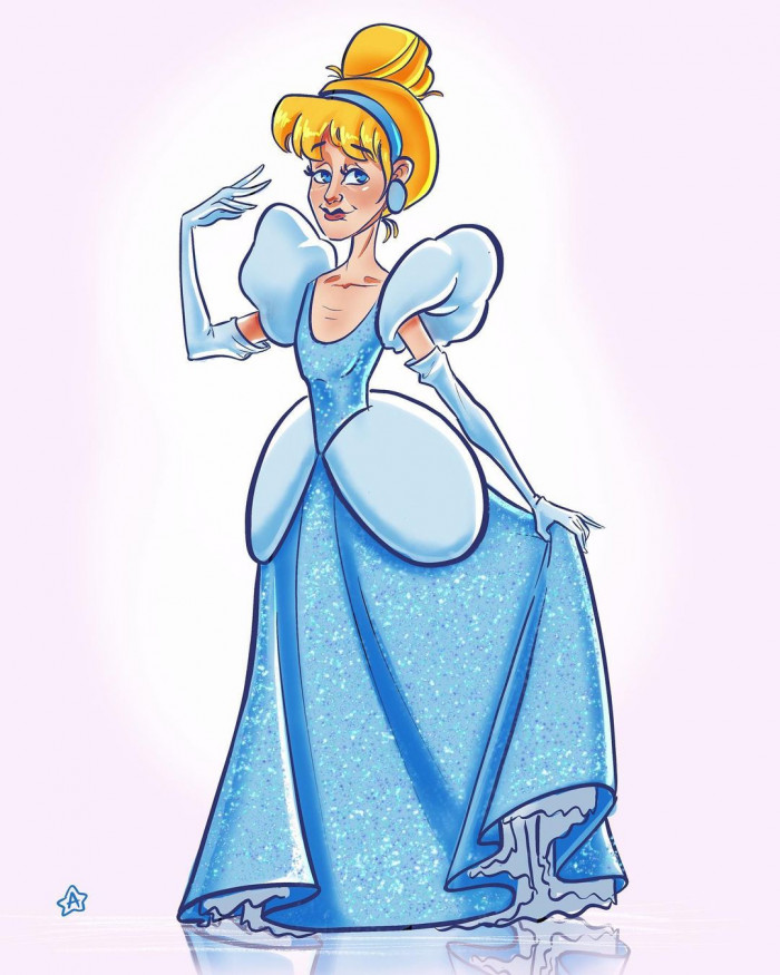 20. And here, Cinderella is actually skinny