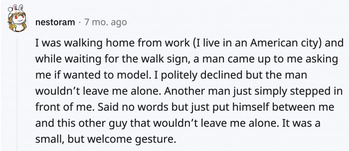 26. Silent protective gestures were what prevented another unfortunate incident