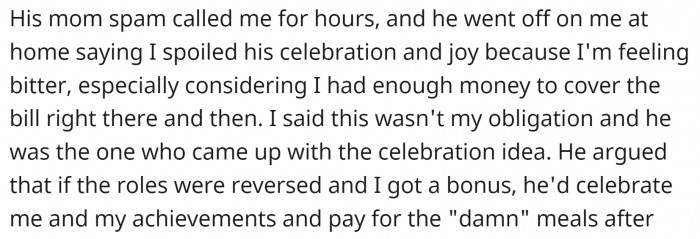 OP's in-laws were very upset with her.