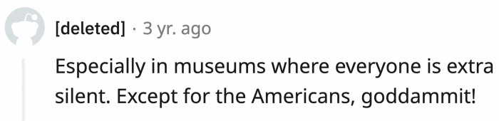 Well, it's not a library, so I don't know why you're complaining! - An American, probably