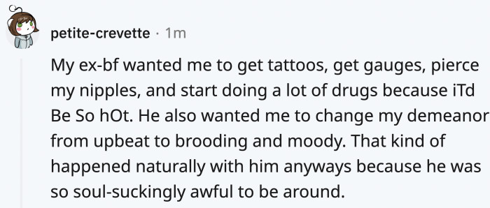 Someone didn't get out of their emo phase