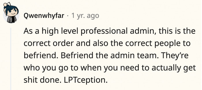 From someone who’s in a high professional position, this Redditor confirms that it’s a great idea.