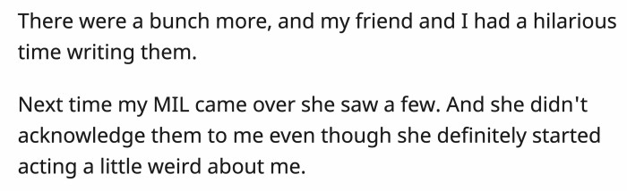 It worked because Al's mom definitely found them; she started to act strangely around OP.