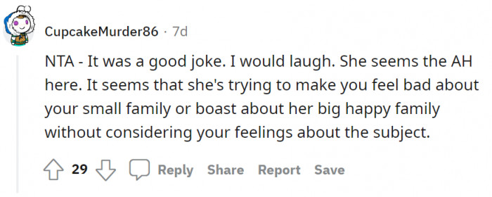 Compliments for the joke are a must