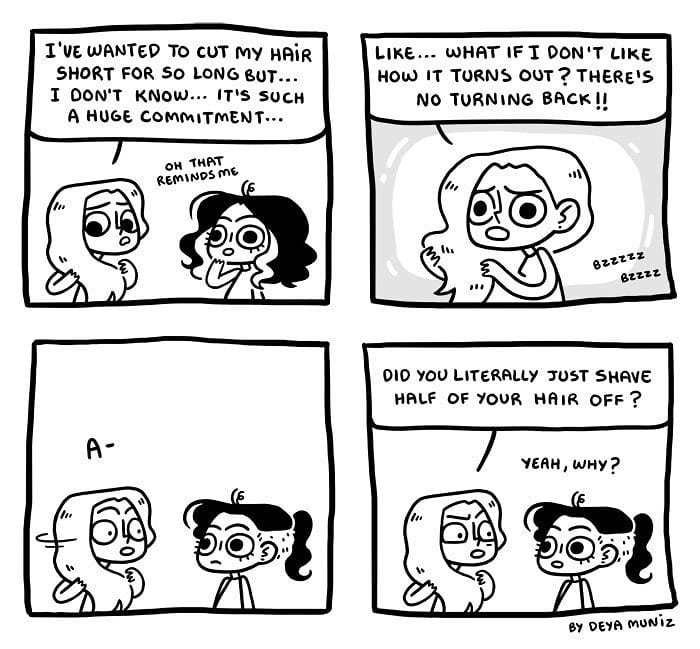 16. How is it easy for some people when it's a quarter-life crisis for you?