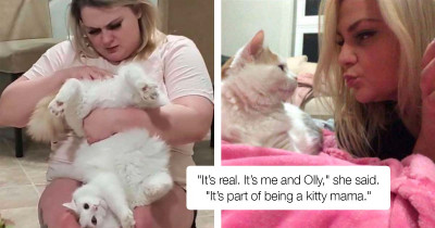 Woman Caught On Camera Doing Something Quite Unorthodox And Weird To Her Cat