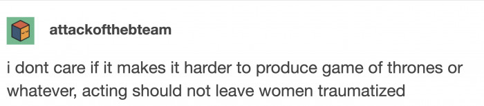 It shouldn't leave anyone traumatized