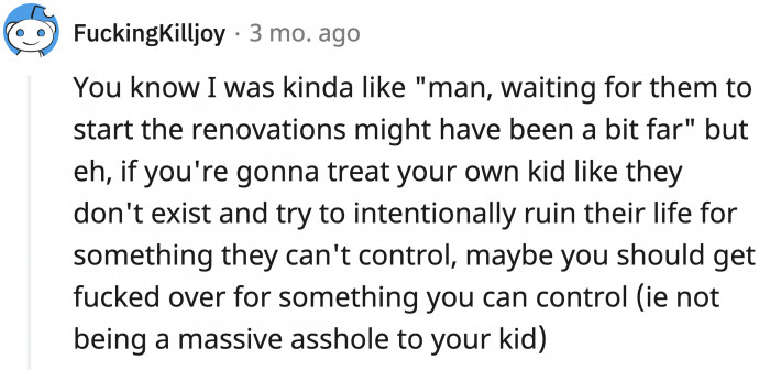 It was the right amount of revenge, wouldn't you agree?