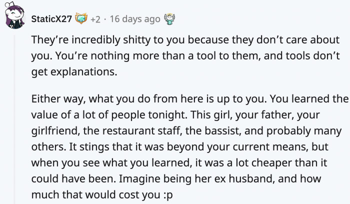 This Redditor offered a bright side to the situation