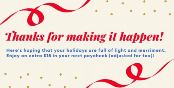 5. After informing his employee that there would be no Christmas bonus, he later decided Christmas is a time for giving.  This man owns a billion dollar company and he made 1.4 million in 2020 as CFO