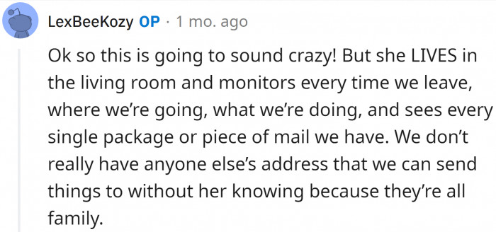 But the mother-in-law has her ways.