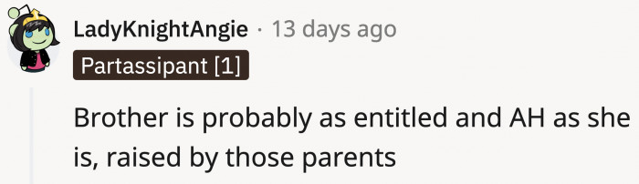 It runs in the family (maybe).