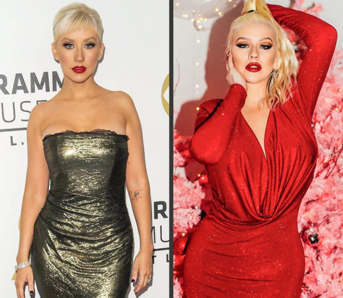 7. Christina Aguilera had heard all the criticisms whether it was when she gained weight or if she lost some. Now she just tunes it out and focuses on herself.