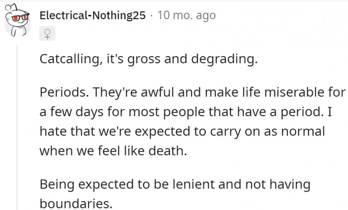 These are honestly so frustrating because we're just expected to do things we have never agreed on