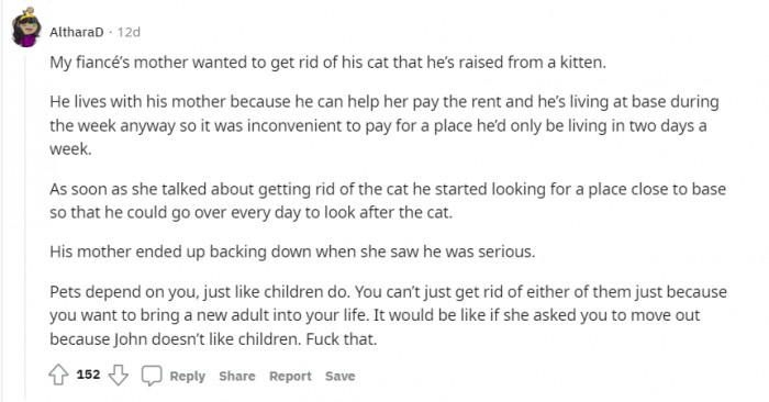 This user's fiancé is almost in the same situation.