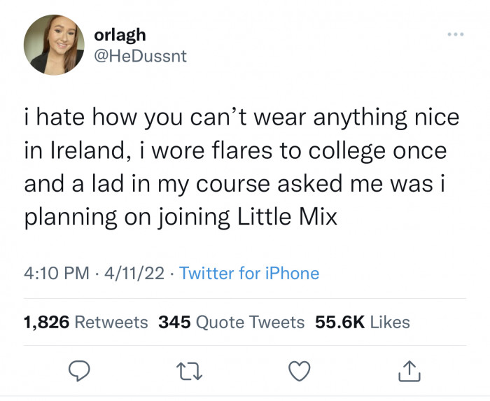 3. You can't wear anything nice in Ireland.