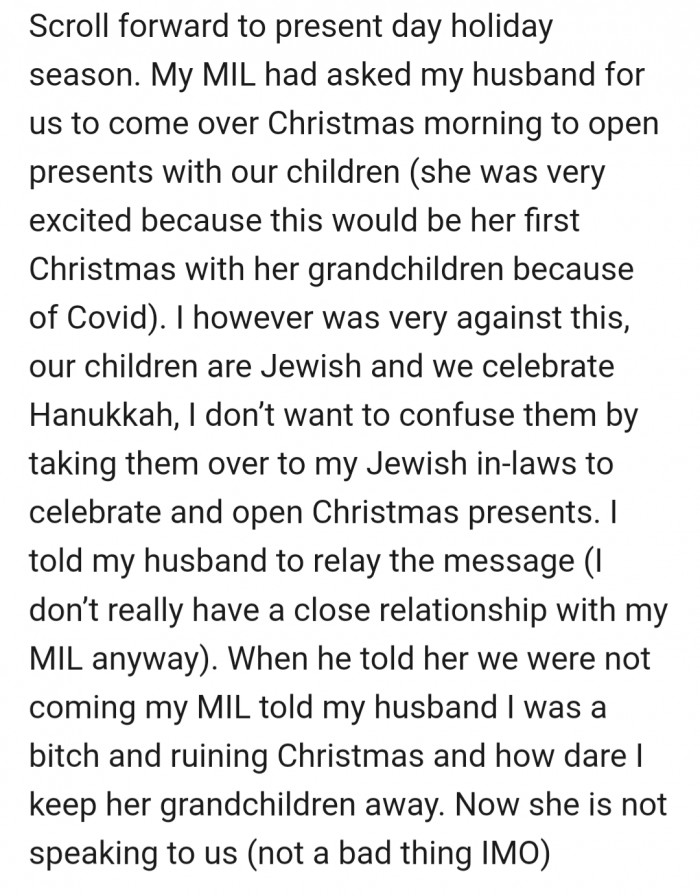 Wow, MIL went THERE?