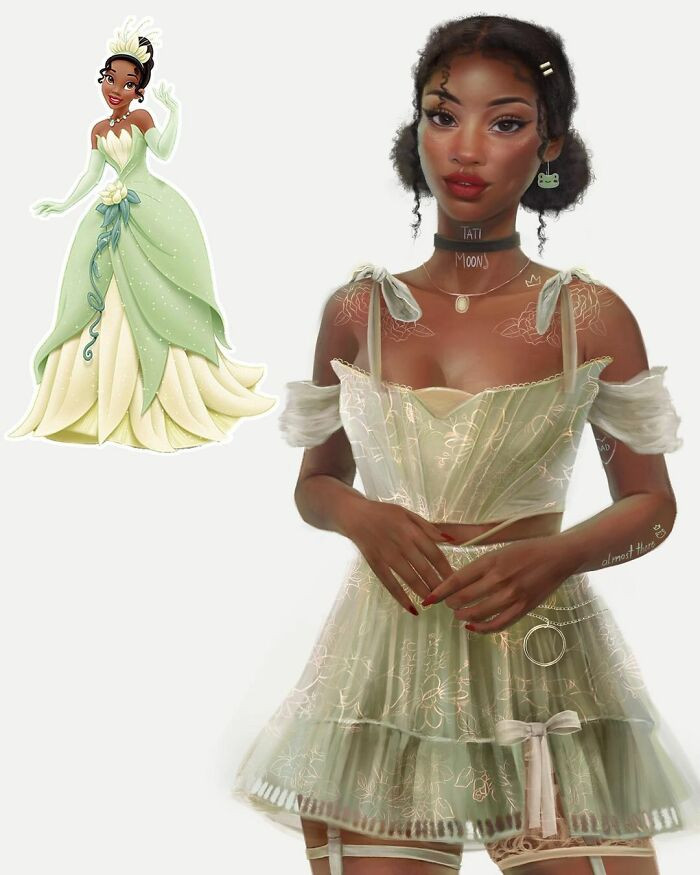 2. Next is Tiana From The Princess And The Frog