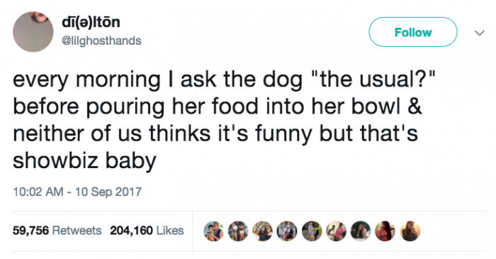 4. It's showbiz, baby