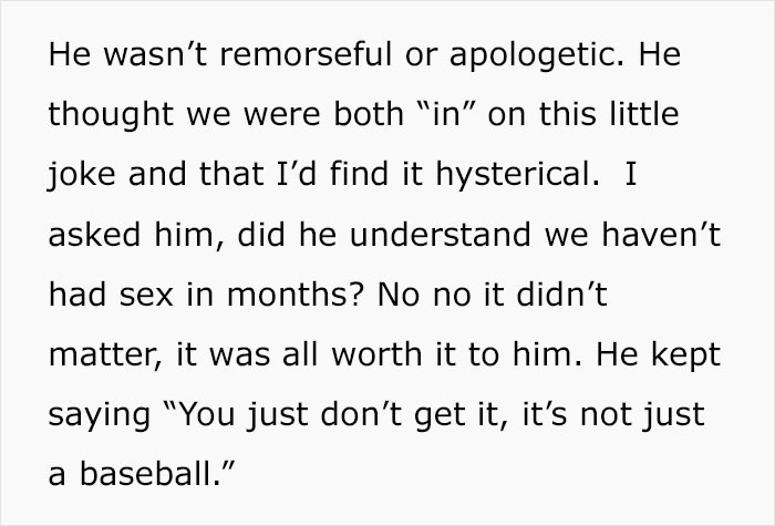 He thought that she was 