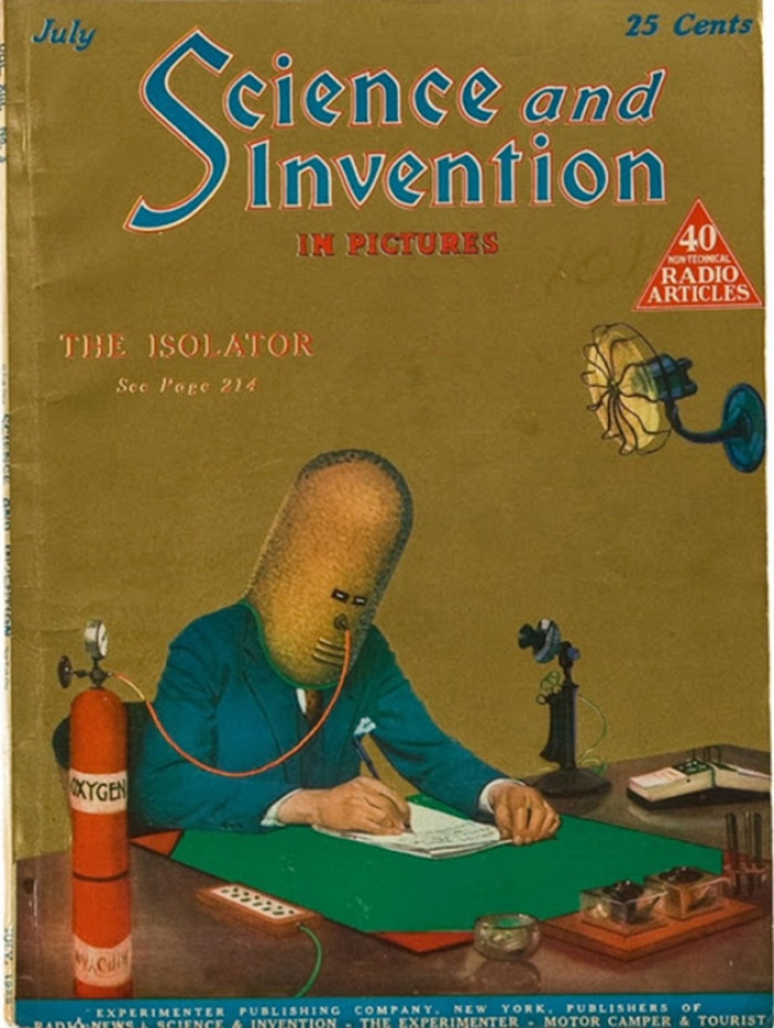 The Isolator was made from wool, cork, wood, and felts.