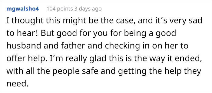 He is a good father and a good husband.