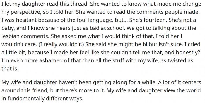 The world needs more fathers like him. I'm glad you're sharing your story with the world and setting an example.