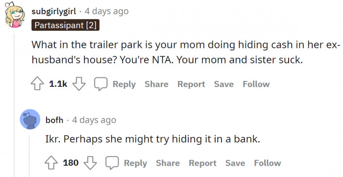 She should try being a decent mother who isn't manipulative for once, too.