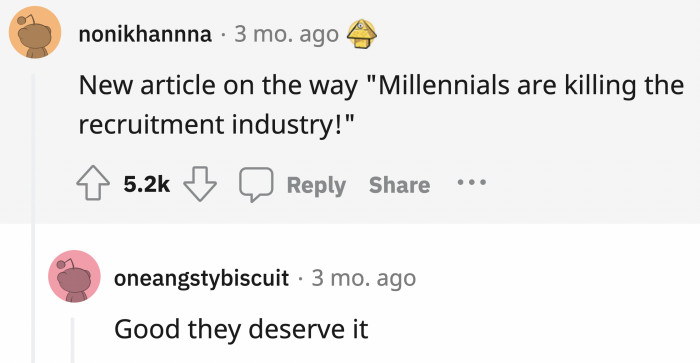 Is anybody keeping score on how many industries the Millennial generation has 