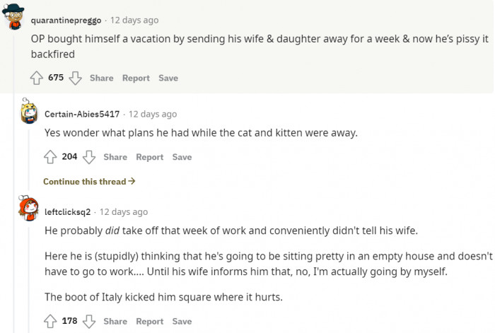 Perhaps it's because he had ulterior motives.