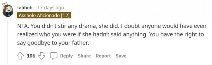 What she did was unnecessary; it's as simple as that