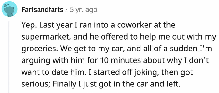 Do not get into a car with someone you don't trust.