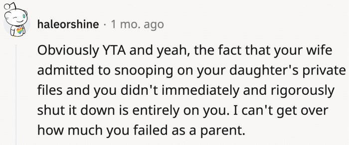 OP is in the hall of fame of sh*tty parenting