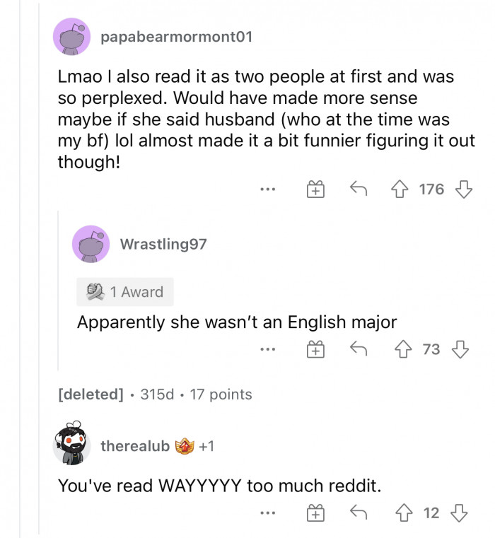 The wording was a little bit ambiguous, which made it seem that way.