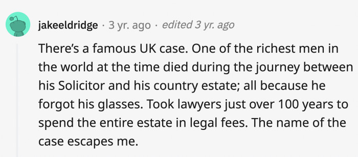 Another contender for the longest legal battles in terms of wills