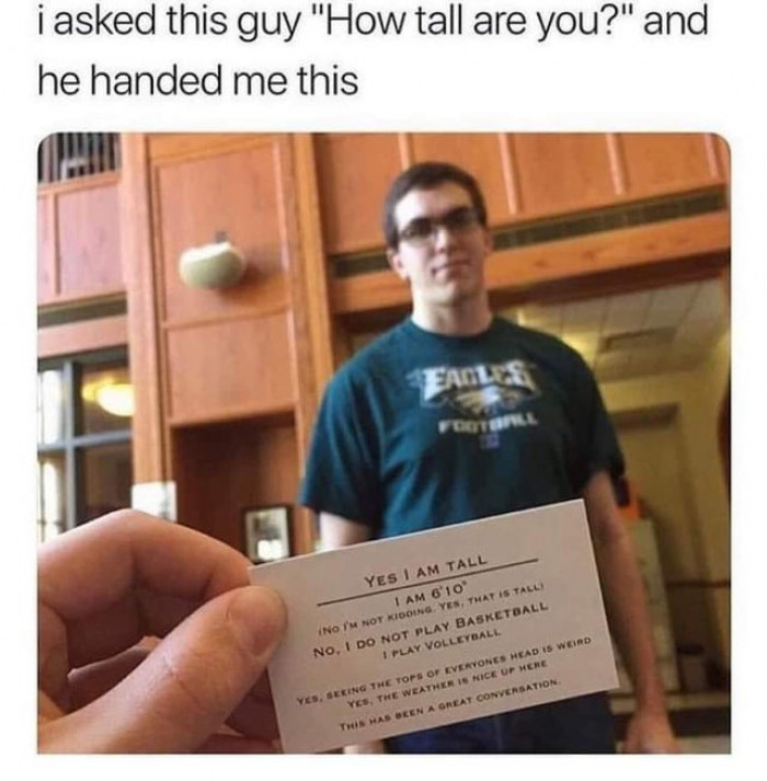 7. When you get tired of answering the exact same questions over and over again