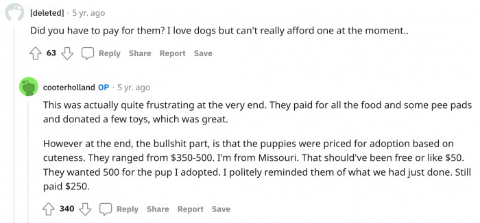 Sadly, after all that he and his friends went through, he still had to pay for Dipstick.